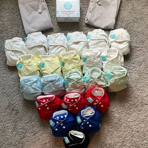 Charlie Banana Cloth Diaper Bundle w/Dekor Brand Cloth Diaper Pail Liners